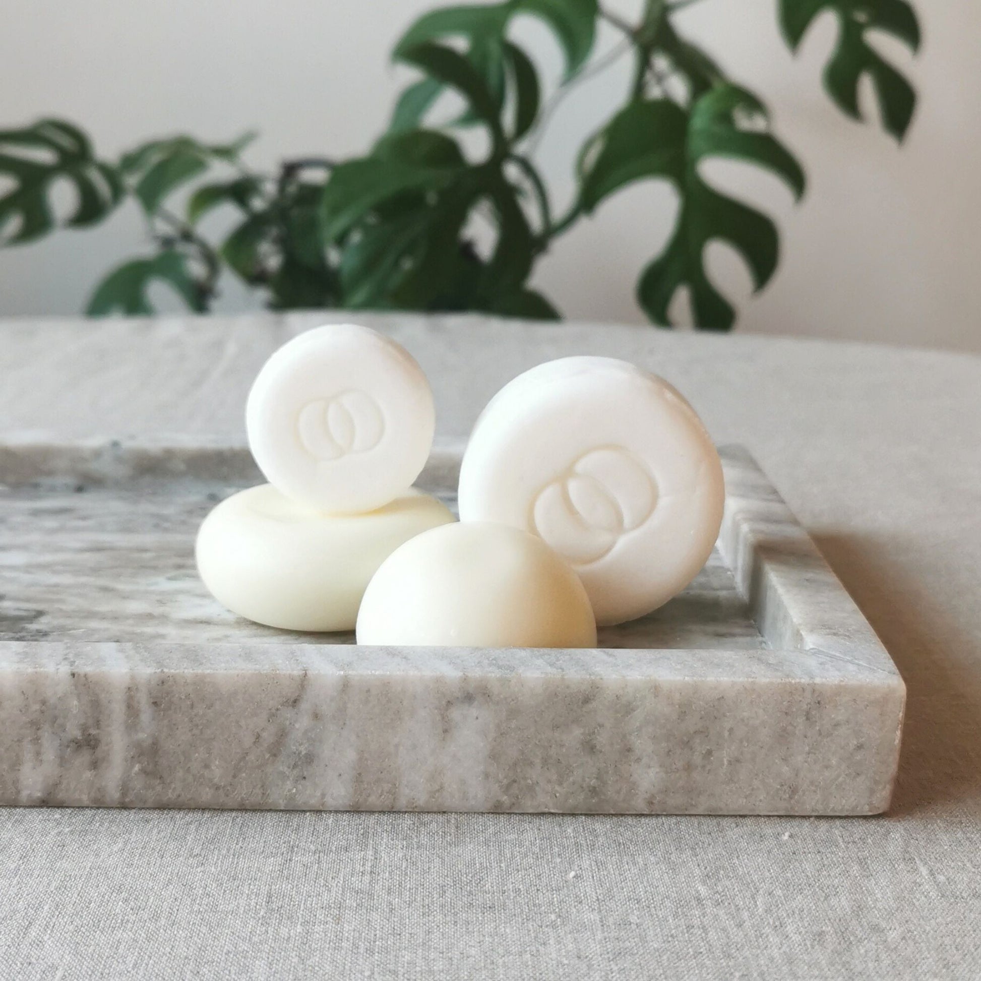 Schampokaka och balsamkaka i olika storlekar